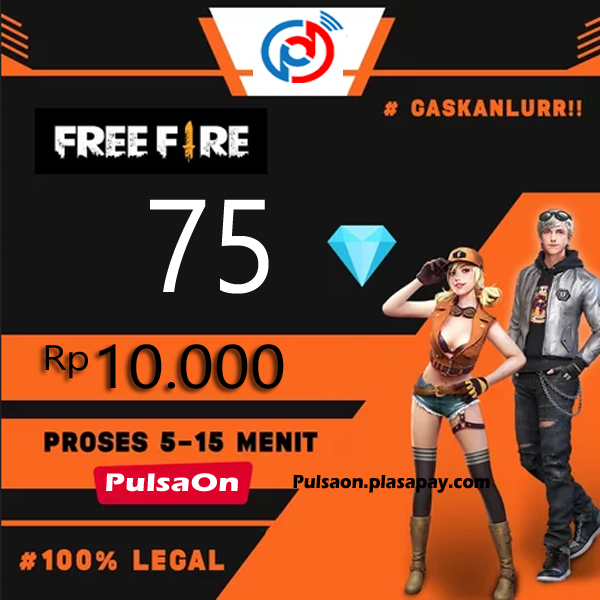 Produk Admin 1 FREE FIRE ALTERNATIF - 10k 75 Diamond Free Fire