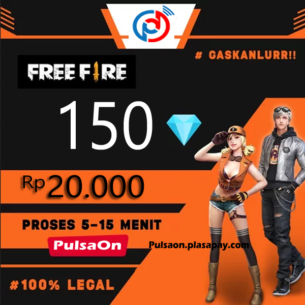 Produk Admin 1 FREE FIRE ALTERNATIF - 20k 150 Diamond Free Fire