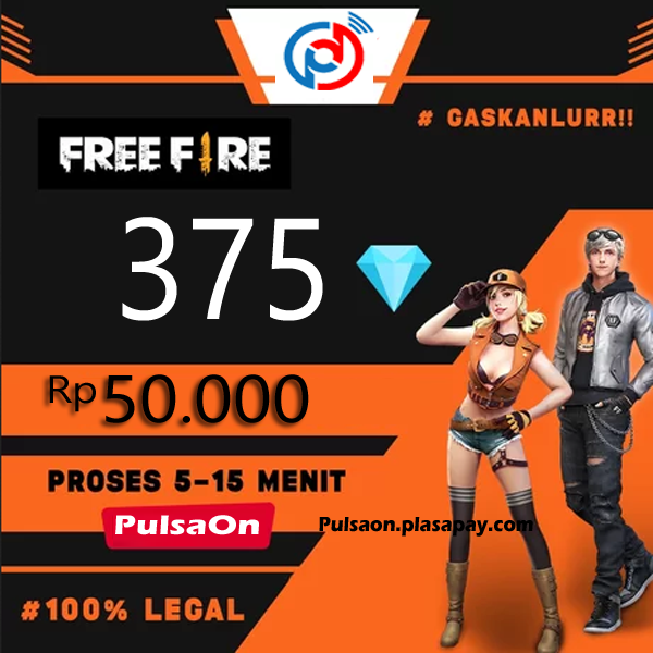 Produk Admin 1 FREE FIRE ALTERNATIF - 375 Dm Free Fire Alternatif 50.000