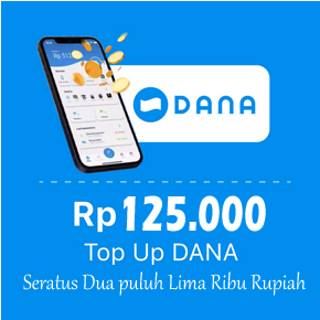 Produk Admin 1 TOPUP DANA - Dana 125.000