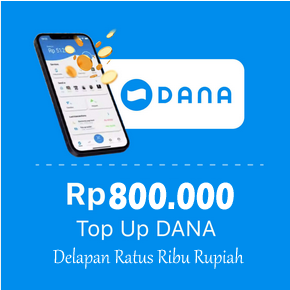 Produk Admin 1 TOPUP DANA - Dana H2H 800.000
