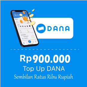 Produk Admin 1 TOPUP DANA - Dana H2H 900.000