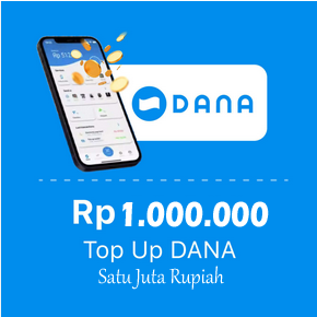 Produk Admin 1 TOPUP DANA - Dana H2H 1.000.000