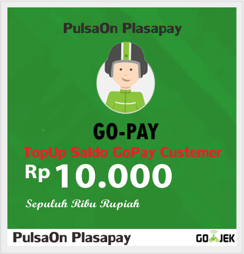 Produk Admin 1 TOPUP GOJEK ( GOPAY ) - CUSTEMER - GOPAY Customer 10.000