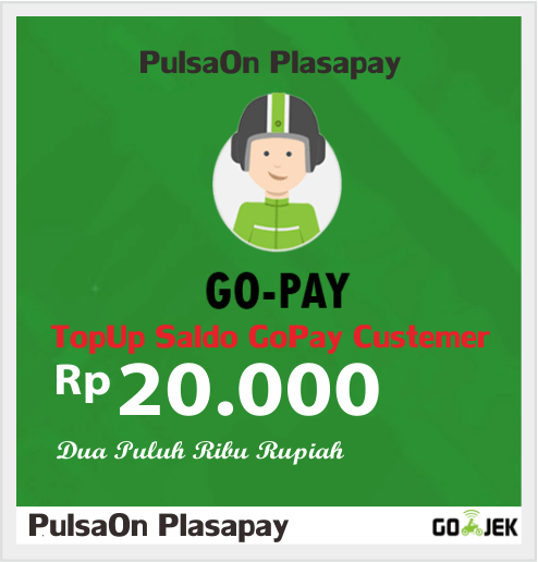 Produk Admin 1 TOPUP GOJEK ( GOPAY ) - CUSTEMER - GOPAY Customer 20.000