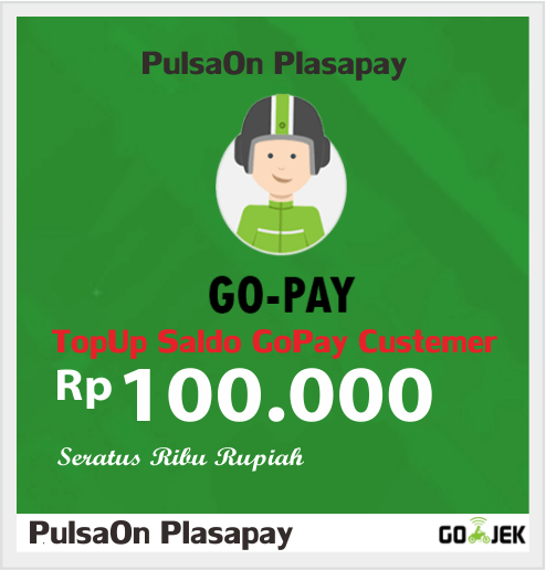 Produk Admin 1 TOPUP GOJEK ( GOPAY ) - CUSTEMER - GOPAY Customer 100.000
