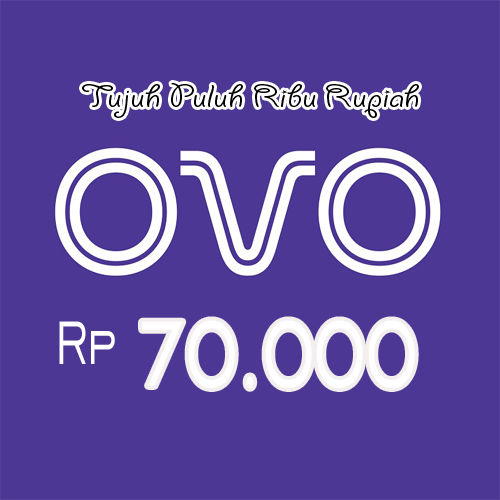 Produk Admin 1 TOPUP SALDO OVO ADMIN 1500 - TOPUP SALDO OVO 70.000