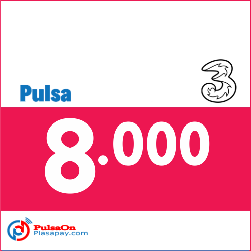 Pulsa PULSA TRI - THREE REGULER 8.000